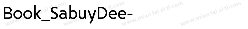 Book_SabuyDee字体转换