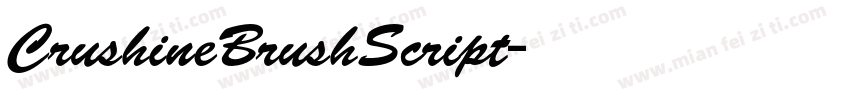 CrushineBrushScript字体转换