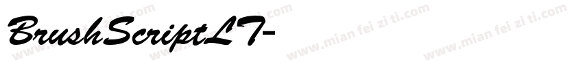 BrushScriptLT字体转换