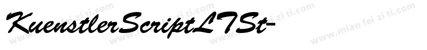 KuenstlerScriptLTSt字体转换