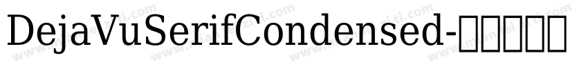 DejaVuSerifCondensed字体转换