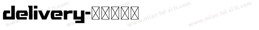 delivery字体转换