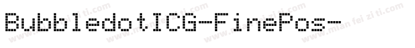 BubbledotICG-FinePos字体转换