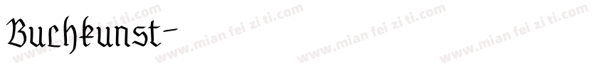 Buchkunst字体转换