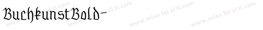 BuchkunstBold字体转换