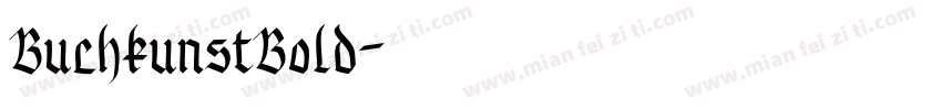 BuchkunstBold字体转换