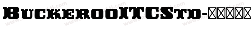 BuckerooITCStd字体转换