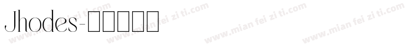 Jhodes字体转换