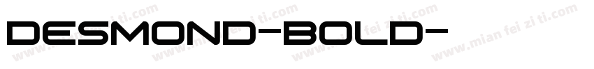 Desmond-Bold字体转换