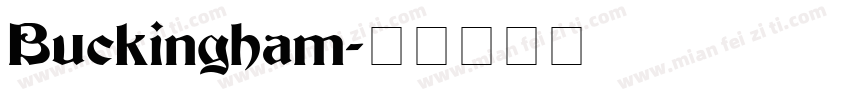 Buckingham字体转换