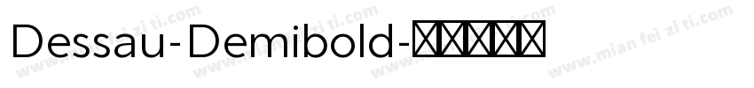 Dessau-Demibold字体转换