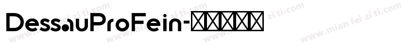 DessauProFein字体转换