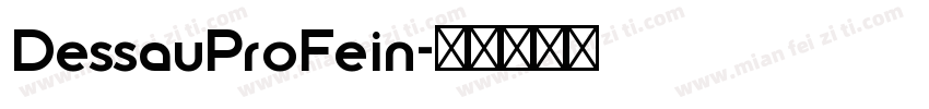 DessauProFein字体转换