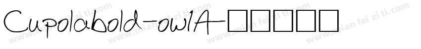 Cupolabold-ow1A字体转换