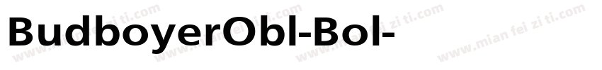 BudboyerObl-Bol字体转换