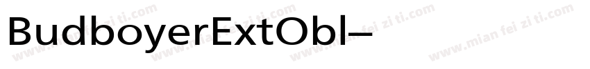 BudboyerExtObl-字体转换