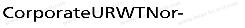 CorporateURWTNor字体转换