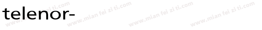 telenor字体转换