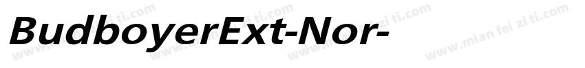 BudboyerExt-Nor字体转换