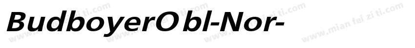 BudboyerObl-Nor字体转换