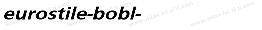 eurostile-bobl字体转换