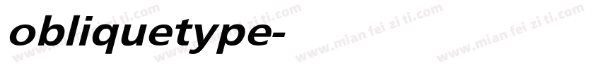 obliquetype字体转换