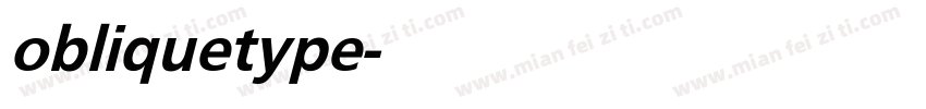 obliquetype字体转换