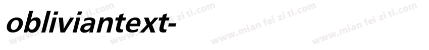 obliviantext字体转换