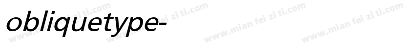 obliquetype字体转换
