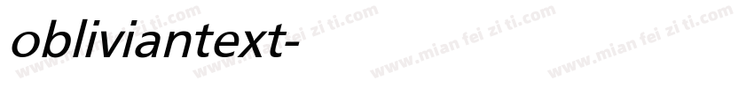obliviantext字体转换