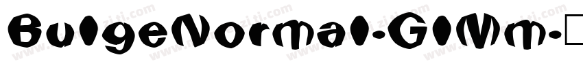 BulgeNormal-GlMm字体转换