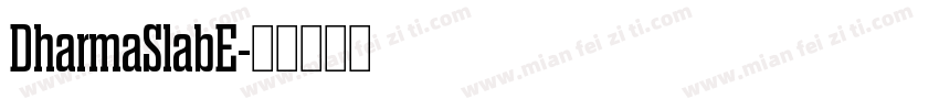 DharmaSlabE字体转换
