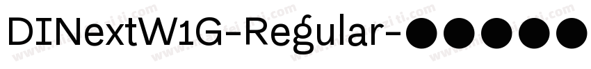 DINextW1G-Regular字体转换