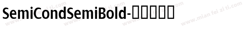SemiCondSemiBold字体转换