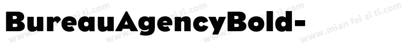BureauAgencyBold字体转换