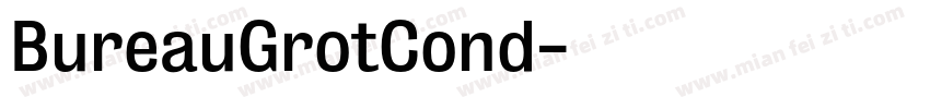 BureauGrotCond字体转换