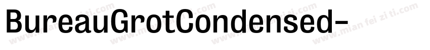 BureauGrotCondensed字体转换