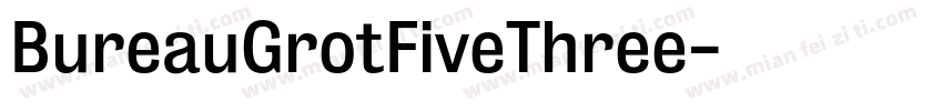 BureauGrotFiveThree字体转换