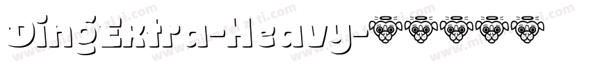 DingExtra-Heavy字体转换
