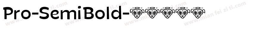 Pro-SemiBold字体转换