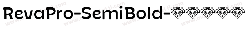 RevaPro-SemiBold字体转换