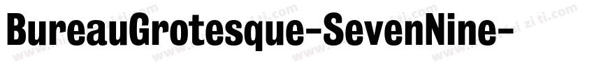 BureauGrotesque-SevenNine字体转换