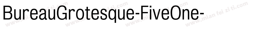 BureauGrotesque-FiveOne字体转换