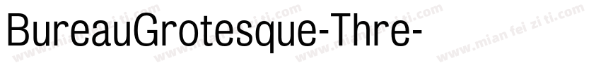 BureauGrotesque-Thre字体转换