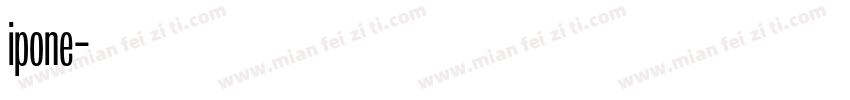 ipone字体转换