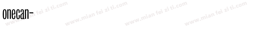 onecan字体转换