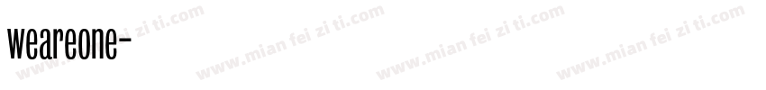 weareone字体转换