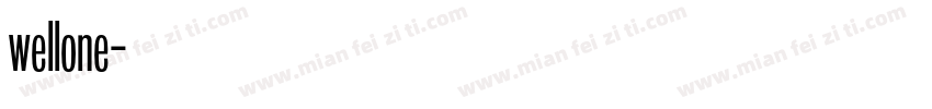 wellone字体转换
