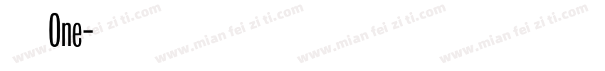 火车One字体转换