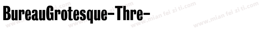 BureauGrotesque-Thre字体转换